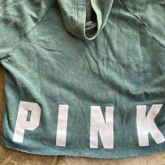 PINK Victoria Secret 🔥 Cropped Sweatshirt Hoodie Sz S - Picture 7 of 7